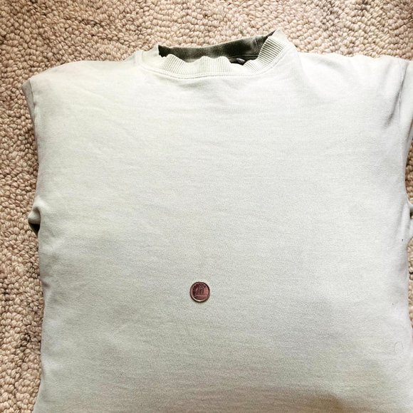 KOTN — Airy Cropped Crewneck Sweatshirt Moss - Picture 4 of 7